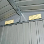 vidaXL Αποθήκη Κήπου Πράσινη 204 x 132 x 186 εκ. Μεταλλική