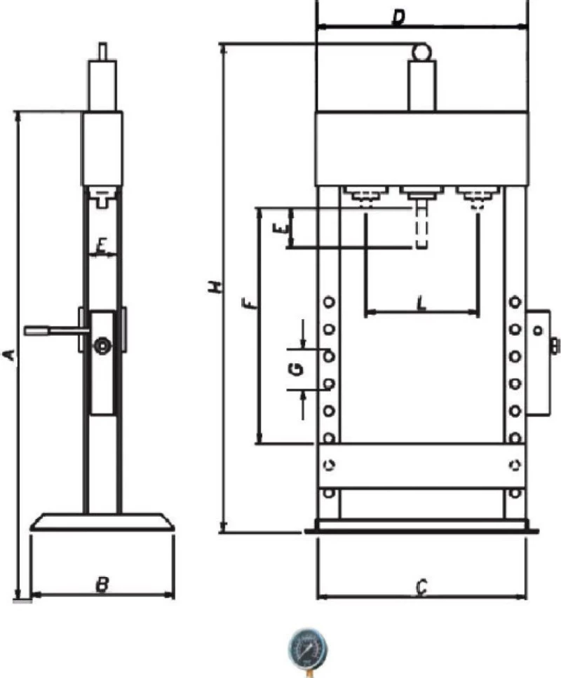 Multi Πρέσα 10T 80526