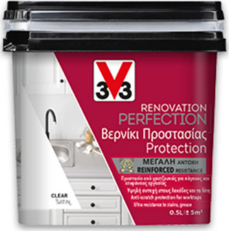V33 RENOVATION PERFECTION ΒΕΡΝΙΚΙ ΠΡΟΣΤΑΣΙΑΣ ΠΑΓΚΟΥ ΔΙΑΦΑΝΟ 0,50lt