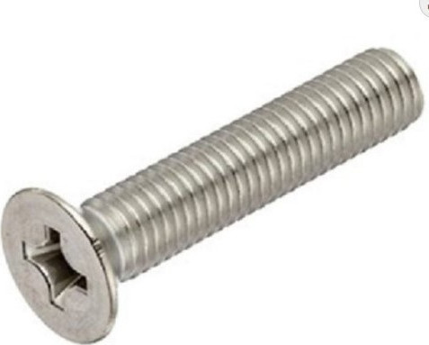 Μηχανόβιδες τραπεζοειδείς - φρεζάτες Inox A2 DIN965 - DIN7985 M8 - 100 τεμάχια m8-x-35mm frezati - M8 DIN7985 - 35