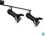 Globo Lighting Egon Σποτ με 4 Φώτα σε Μαύρο Χρώμα