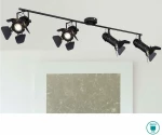 Globo Lighting Egon Σποτ με 4 Φώτα σε Μαύρο Χρώμα