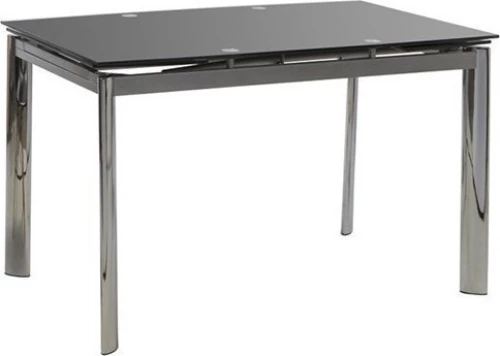 Τραπέζι Κουζίνας Επεκτεινόμενο Alpino Μαύρο 120x80cm