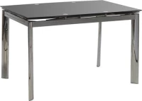 Τραπέζι Κουζίνας Επεκτεινόμενο Alpino Μαύρο 120x80cm