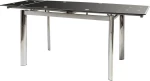 Τραπέζι Κουζίνας Επεκτεινόμενο Alpino Μαύρο 120x80cm
