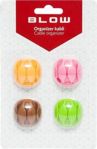 Blow Cable Organizer Πολύχρωμο 4τμχ