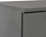 Μπουφές Ψηλός Γυαλιστερός Γκρι 71 x 35 x 76 εκ. Μοριοσανίδα