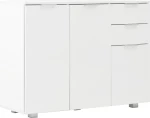 Μπουφές Γυαλιστερός Λευκός 107 x 35 x 76 εκ.