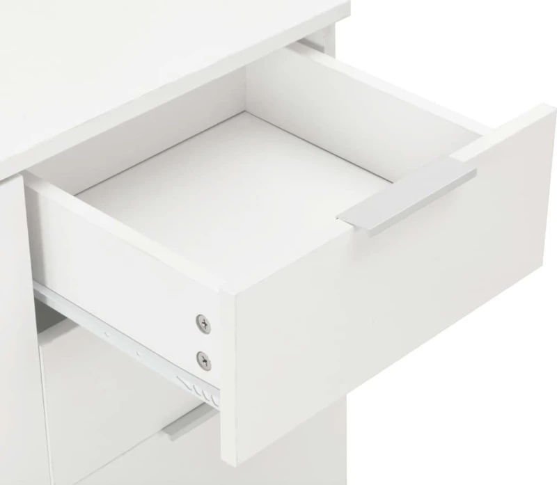 Μπουφές Γυαλιστερός Λευκός 107 x 35 x 76 εκ.
