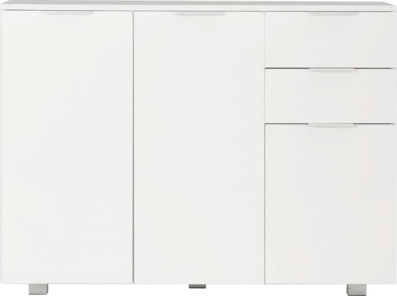 Μπουφές Γυαλιστερός Λευκός 107 x 35 x 76 εκ.