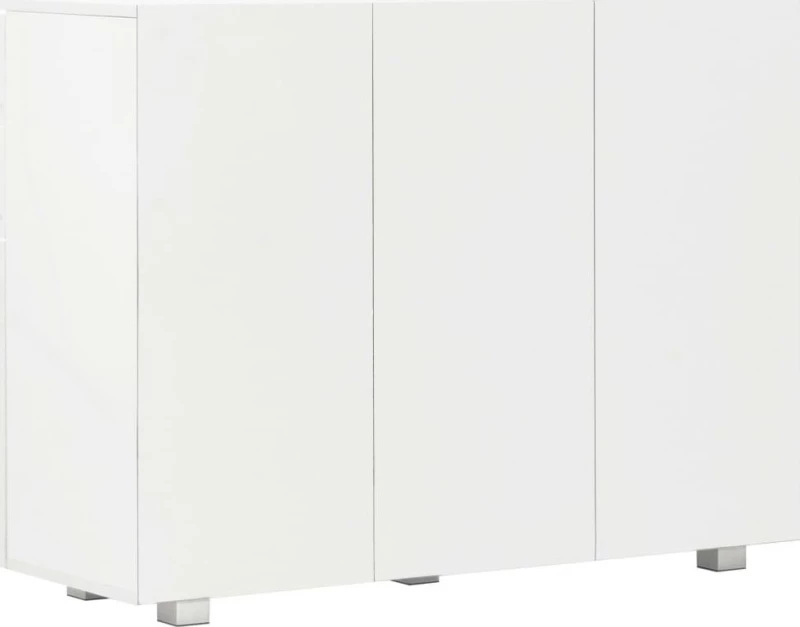 Μπουφές Γυαλιστερός Λευκός 107 x 35 x 76 εκ.