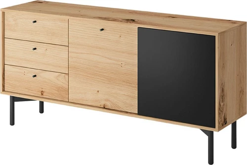 Flow Μπουφές Artisan Oak / Black 151x41x74cm