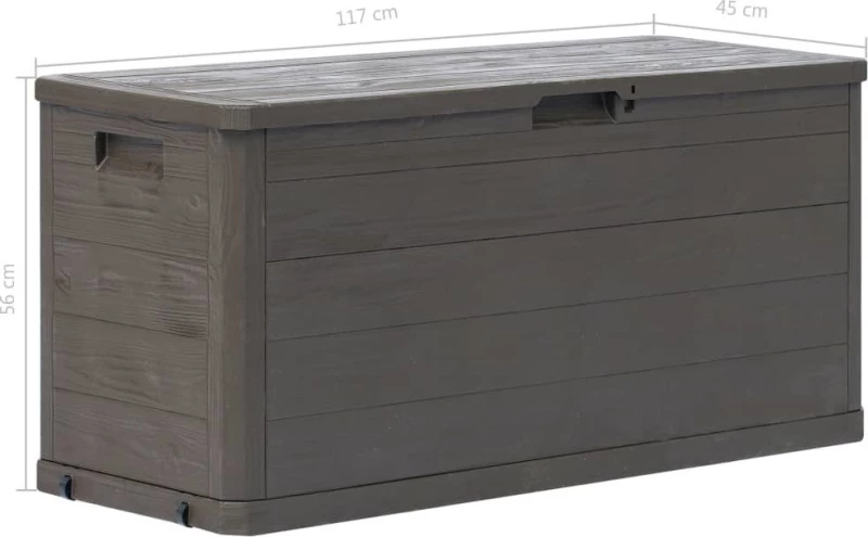 vidaXL Μπαούλο 280lt 117x45x56cm