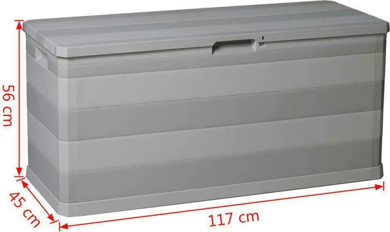 vidaXL Μπαούλο 280lt 117x45x56cm