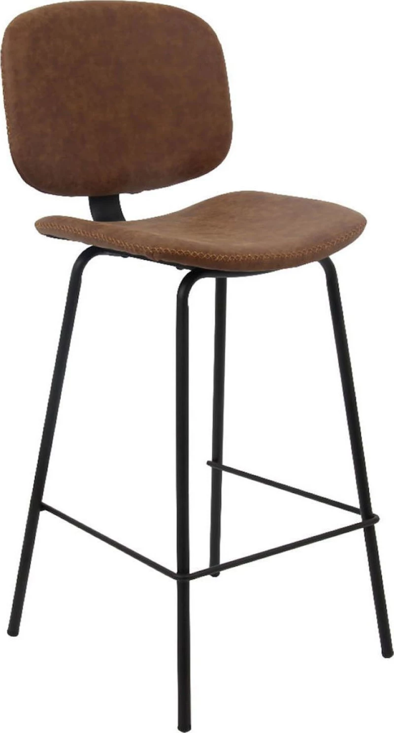 Σκαμπό Μπαρ Barley Vintage Brown 43x49x102cm 2τμχ