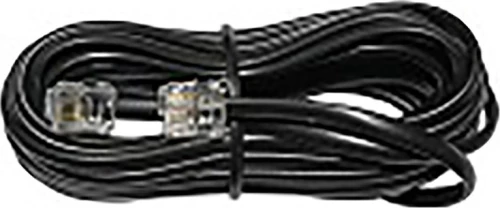 Adeleq Flat Τηλεφωνικό Καλώδιο RJ11 6P4C 5m Μαύρο (17-02051)