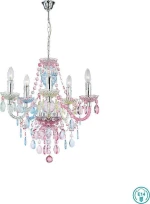 Globo Lighting Nevada Πολυέλαιος 6xE14 με Κεράκια Πολύχρωμος 63218-5