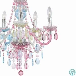 Globo Lighting Nevada Πολυέλαιος 6xE14 με Κεράκια Πολύχρωμος 63218-5