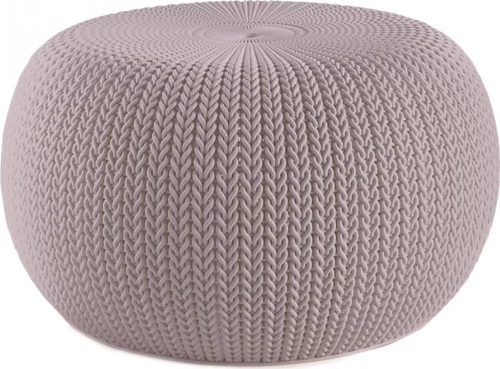 Keter 2600138 Κάθισμα-Πουφ Rattan Knit Cozy 57x57x31εκ., Ροζ