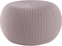 Keter 2600138 Κάθισμα-Πουφ Rattan Knit Cozy 57x57x31εκ., Ροζ