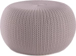 Keter 2600138 Κάθισμα-Πουφ Rattan Knit Cozy 57x57x31εκ., Ροζ