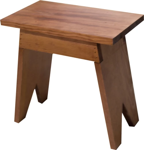 Σκαμπώ Ξύλινο Ορθογώνιο Καφέ Οξιά 671 33x20x32υψ