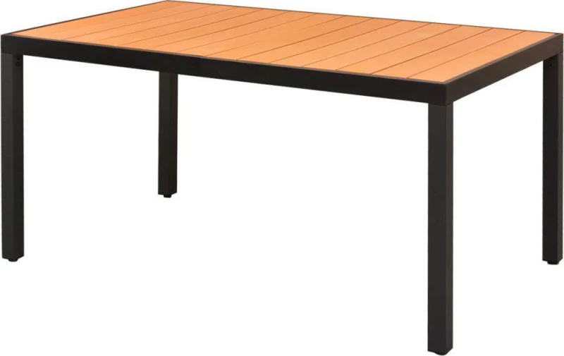 Τραπέζι Κήπου Καφέ 150 x 90 x 74 εκ. από Αλουμίνιο / WPC