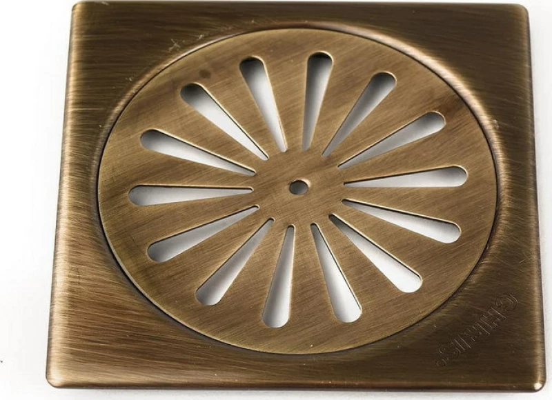 Viospiral Σχάρα Δαπέδου Ορειχάλκινη Bronze 12x12cm 3993-1 1τμχ