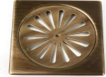 Viospiral Σχάρα Δαπέδου Ορειχάλκινη Bronze 12x12cm 3993-1 1τμχ