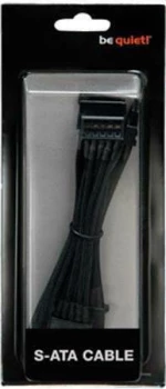 Be Quiet CS-6720 7-Pin SATA III - 2x 7-Pin SATA III Angle (90°) Cable 0.7m Μαύρο (BC025)