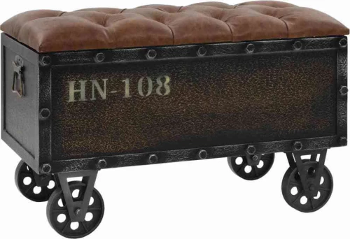 Σκαμπό Σαλονιού με Αποθηκευτικό Χώρο