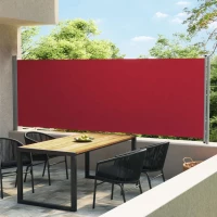 vidaXL Ρολό Σκίασης Εξωτερικού Χώρου 1.6x6m Κόκκινο
