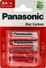 Panasonic Zinc Carbon Μπαταρίες AA 4τμχ