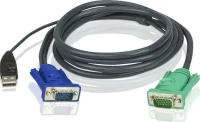 Aten 2L5202U Καλώδιο Kvm 1,8 M Μαύρος (Μαύρο)