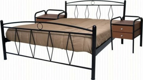 Casa Ρόμβος Κρεβάτι Μονό Μεταλλικό 100x200cm