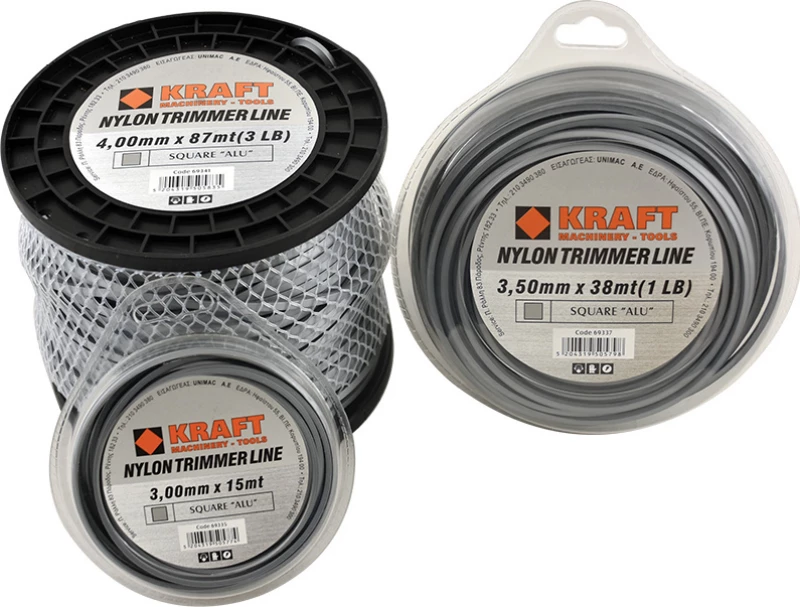 Kraft Νήμα Μεσινέζας Τετράγωνο Alu 3.5mm x 38m 69337