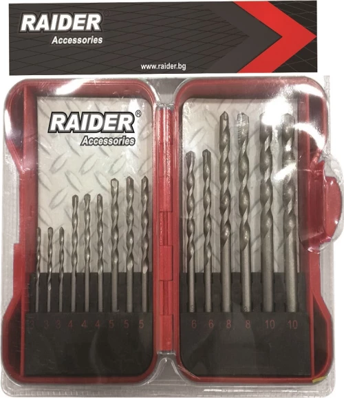 Σετ τρυπάνια 15 τεμαχίων RAIDER