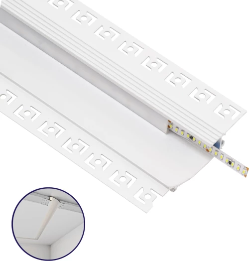 GloboStar Προφίλ Αλουμινίου Γυψοσανίδας 70840-3M
