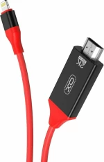 XO HDMI 1.3 Cable HDMI male - Lightning male 2m Κόκκινο