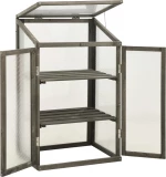 vidaXL Θερμοκήπιο 60 x 45 x 100 εκ. από Ξύλο Ελάτης 314849
