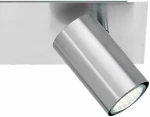 Trio Lighting Marley Διπλό Σποτ με Ντουί GU10 σε Ασημί Χρώμα