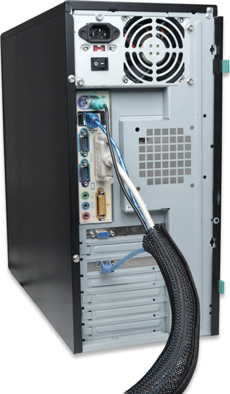 Powertech Cable Flex Wrap 1.8m Μαύρο