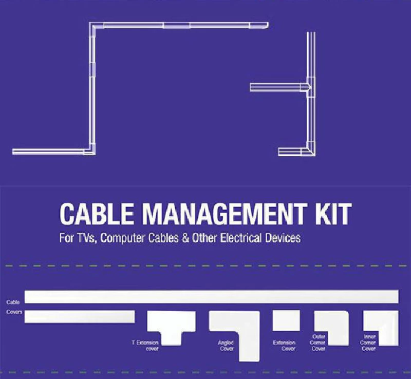 Focus Mount Cable Management Kit Λευκό