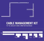 Focus Mount Cable Management Kit Λευκό