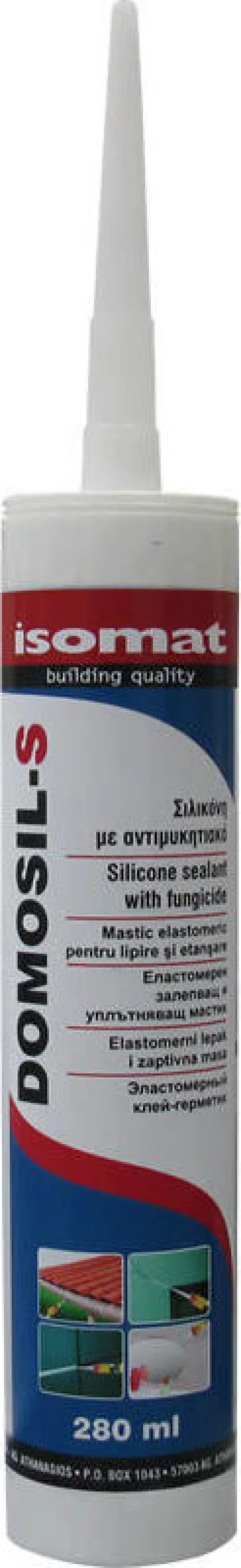 Isomat DOMOSIL-S Λευκή Αντιμυκητιακή Σιλικόνη
