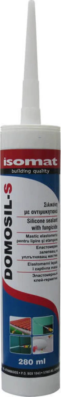 Isomat DOMOSIL-S Λευκή Αντιμυκητιακή Σιλικόνη