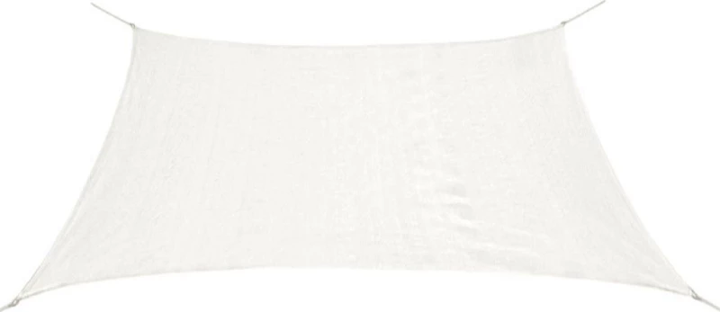 vidaXL Πανί Σκίασης Τετράγωνο Λευκό 3,6x3,6m από HDPE 43015