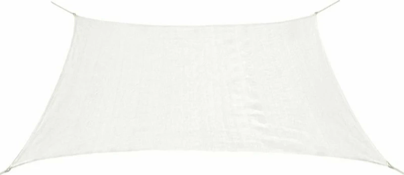 vidaXL Πανί Σκίασης Τετράγωνο Λευκό 3,6x3,6m από HDPE 43015