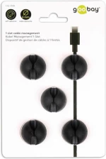 Goobay Cable Management Set Μαύρο 5τμχ