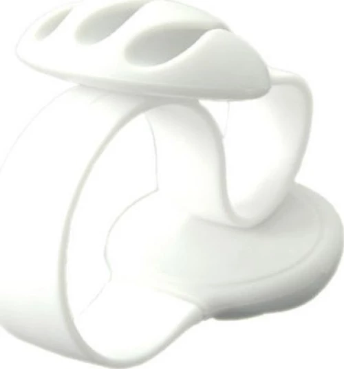 GRAB N GO Silicone Cable Holder Λευκό 1τμχ